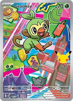 Pokemon TCG Grookey 052 Black Star Promo First Partners Collection Series 2 NM - Image 1