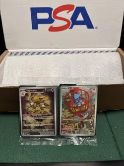 Pokemon TCG: 2025 Alakazam & Riolu Black Star Promo Pokemon Cards, SEALED & MINT - Image 1