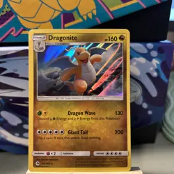 Pokemon TCG Dragonite 96/149 SM Base Set Holo - Image 1