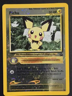 Pokemon TCG WOTC Black Star Promo Pichu Reverse Holo card #35 - NM - Image 1