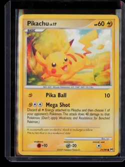 Pikachu 71/99 LP Arceus Common Pokemon - Image 1