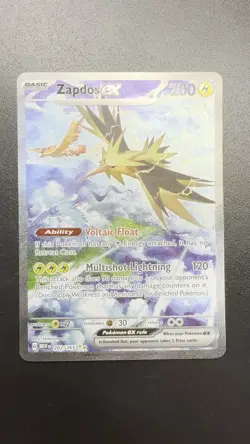 Pokemon Zapdos ex 202/165 SV2a 151 Special Illustration Rare SIR NM￼ - Image 2