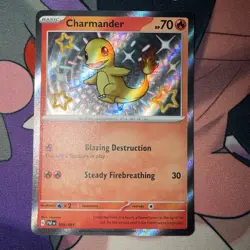Pokemon TCG Charmander 109/091 SV Paldean Fates Shiny Rare Holo English 💎 mint - Image 1