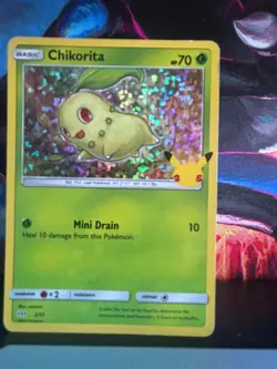 Chikorita 002/025 Promo McDonald's 25th Anniversary Promos Pokemon Holo NM - Image 1