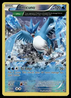 2015 Articuno (17 Delta) 17/108 Rare Reverse Holo LP XY - Roaring Skies Pokemon - Image 1