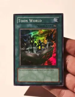 Yugioh Magic Ruler MRL-076 Toon World Super Rare LP - Image 3