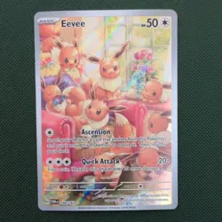 Pokemon Eevee 188/167 Holo Illustration Rare Sv06 Twilight Masquerade Card - Image 1