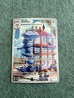 Pokemon TCG Steelix Paradox Rift Holo Card 208/182 Illustration Rare - Image 1
