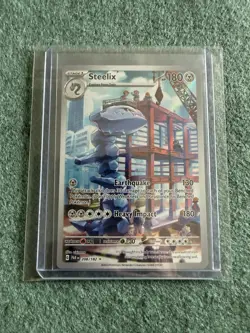 Pokemon TCG Steelix Paradox Rift Holo Card 208/182 Illustration Rare - Image 3