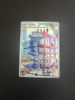 Pokemon TCG Steelix Paradox Rift Holo Card 208/182 Illustration Rare - Image 2