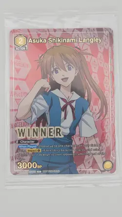 Asuka Shikinami Langley Winner Foil - UEPR /EVA-1-010 NM - Union Arena Sealed - Image 2