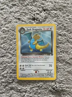 Pokemon TCG Dark Dragonite Holo Rare Card 5/82 Team Rocket Series - Image 1
