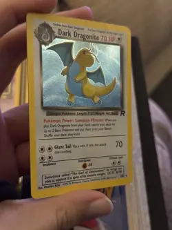 Pokemon TCG Team Rocket Dark Dragonite Holo Card 5/82 1999 Rare - Image 3
