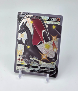 Custom SPARKLING HOLO Charizard V Card READ DESCRIPTION BELOW - Image 1