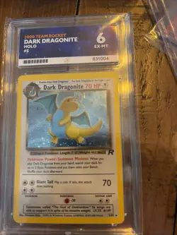 Pokemon TCG Dark Dragonite Holo Rare Card 5/82 Team Rocket Series Ace 6 - Image 1