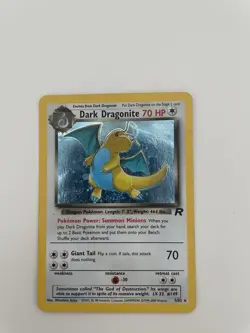Pokemon TCG Dark Dragonite Holo Rare Card 5/82 Team Rocket Series - Image 1