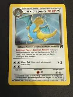 Pokemon TCG Dark Dragonite Holo Rare Card 5/82 Team Rocket Near Mint - Image 1