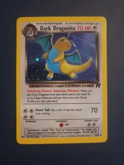 Pokemon TCG Dark Dragonite Holo Rare Card 5/82 Team Rocket Series - Image 1