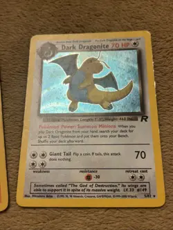 Pokemon TCG Dark Dragonite Holo Rare Card 5/82 Team Rocket Series - Image 2