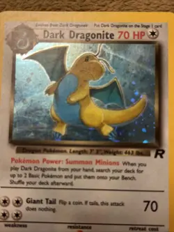 Pokemon TCG Dark Dragonite Holo Rare Card 5/82 Team Rocket Series - Image 4