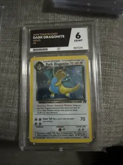 Ace Uk Graded Pokemon TCG Dark Dragonite Holo Rare Card 5/82 Team Rocket WOTC - Image 1