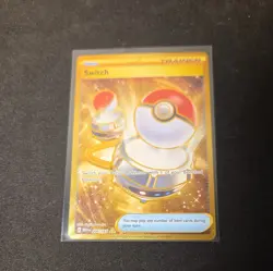 Switch 206/165 Pokemon Card TCG 151 Gold Hyper Rare Holo NM - Image 1