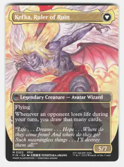 KEFKA, COURT MAGE (0322) (BORDERLESS) 322 - Magic: The Gathering - AMANO NM/M - Image 2