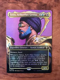 Satya Aetherflux Genius Foil Showcase Profile MTG Magic Card NM Mint Modern M3C - Image 1