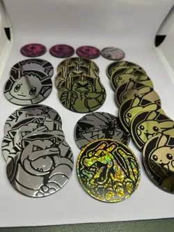 Pokemon TCG Official Coins Jumbo and Standard Lots 1-5 combined. - Image 3