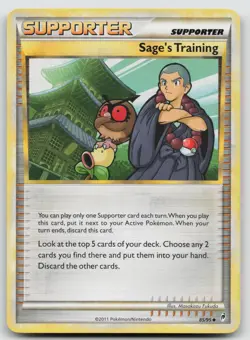 Sage's Training (Bellsprout & Hoothoot Cameo) 85/95 Call of Legends Pokemon LP - Image 1