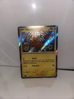 Pokemon Pikachu TCG Scarlet & Violet Paldean Fates Holo Card 131/091 Shiny Rare - Image 2