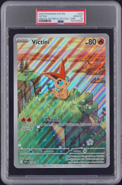 2025 POKEMON SVP EN-SV BLACK STAR PROMO #208 VICTINI PSA 10 - Image 1