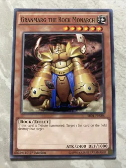 Yugioh - Granmarg the Rock Monarch - SR01-EN006 - Common 1st Edition - Image 1