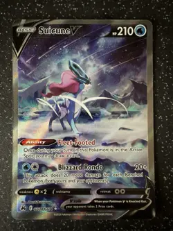 Pokemon TCG Suicune v GG38/GG70 Alternative Art Crown Zenith - Image 1