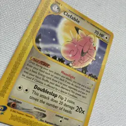 Pokemon TCG Clefable Expedition Base Set Regular Rare Card 41/165 Mp - Image 5