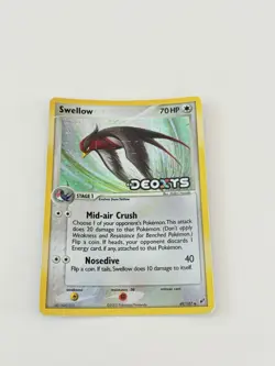 Pokemon TCG Deoxys EX SWELLOW 49/107 Holo - Image 1