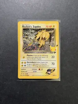 Rockets Zapdos 15/132 Celebrations Holo Rare Pokemon Card SWSH PTCG NM - Image 1