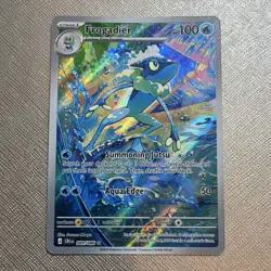 Pokemon TCG Frogadier 089/086 Illustration Rare Holo Full Art Chaos Rising - Image 1