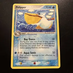 Pokemon TCG Pelipper EX Deoxys Card 21/107 Regular Rare Near Mint - Image 1