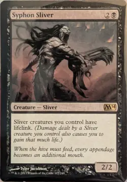 Syphon Sliver Core Set 2014 MTG Magic the Gathering NM Condition - Image 1