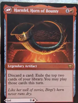 x1 Birgi, God of Storytelling Harnfel, Horn of Bounty KHM MTG 123 RARE 1x - Image 2