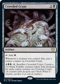 Crowded Crypt - Commander: Innistrad: Midnight Hunt - 17 - LP/NM - Image 1