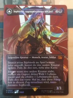 Mtg Final Fantasy Sephiroth Sagenumwobener SOLDAT V4 Surge Foil Deutsch NM Mint - Image 1