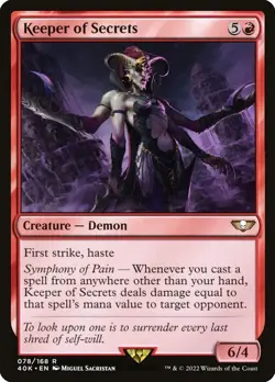 Keeper of Secrets Warhammer 40,000 Commander NM MTG - Image 1