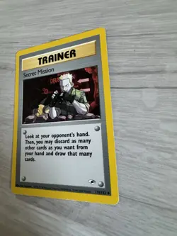 Trainer Secret Mission 118/132 Pokemon Card Gym Hero’s - Image 2