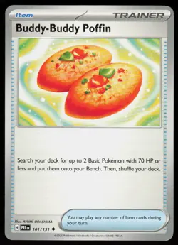 Buddy-Buddy Poffin 101/131 Uncommon Prismatic Evolutions Pokemon Near Mint - Image 1