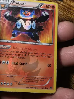 1x Vintage Pokemon Shiny Emboar 100/99 Next Destinies Secret Rare Holo Hp DmgU - Image 4