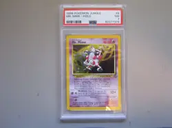 1999 Pokemon Jungle #6 Mr. Mime-Holo PSA 7 - Image 1