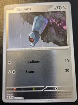 Beldum 059/086 Reverse Holo Common Mega Evolution: Chaos Rising Pokemon TCG - Image 1