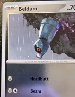 Beldum 059/086 Reverse Holo Common Mega Evolution: Chaos Rising Pokemon TCG - Image 2
